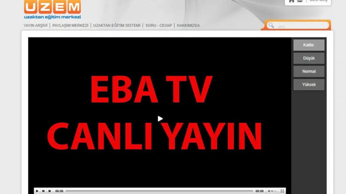 TRT EBA TV İLE UZAKTAN EĞİTİM